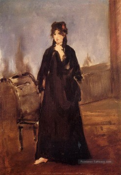 Édouard Manet œuvres - Jeune femme avec une chaussure rose Édouard Manet